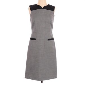 Brooks Brothers Classic Black and Gray Midi Dress